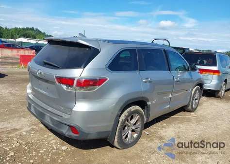 2015 Toyota Highlander Xle V6 from USA, damaged, VIN 5TDJKRFH5FS174202